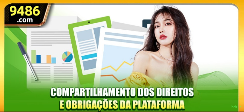 Imagem promocional da 58ee mostrando a plataforma e suas vantagens